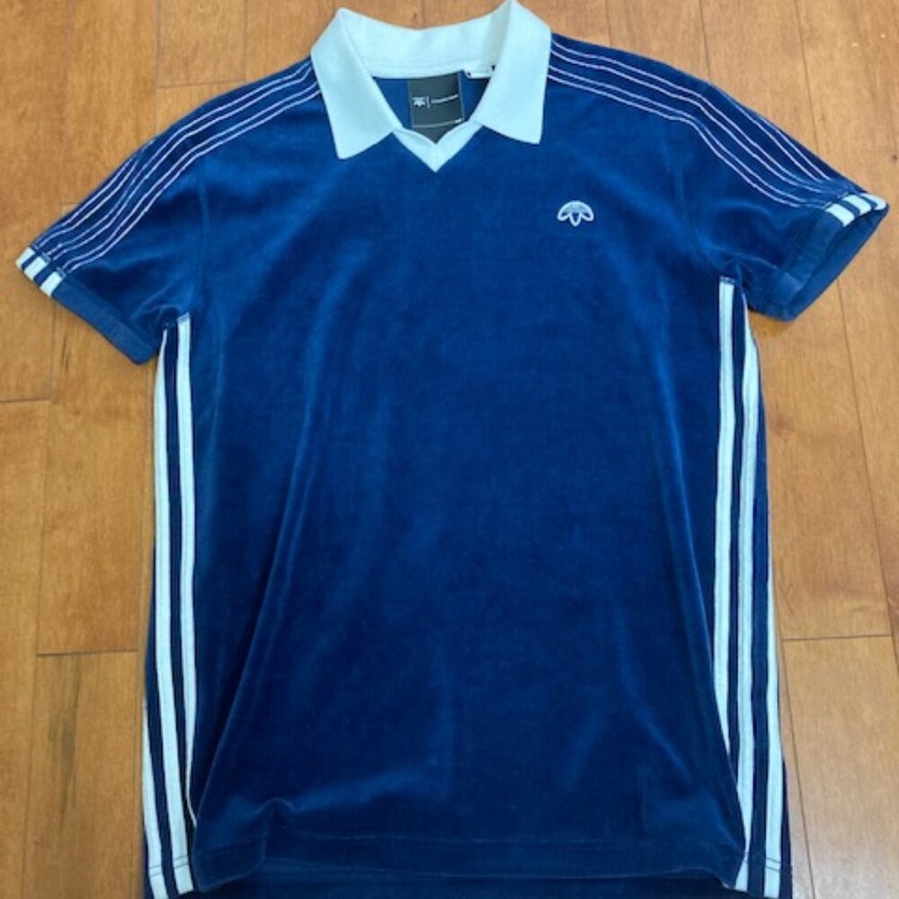 Adidas Originals x Alexander Wang Velour Polo - Men's Small